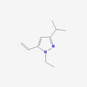 molecular formula C10H16N2 B11775544 1-Ethyl-3-isopropyl-5-vinyl-1H-pyrazole 