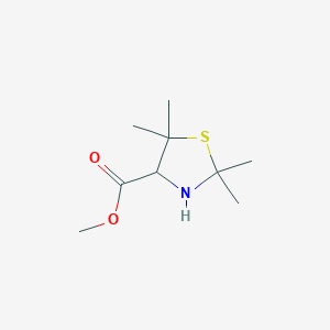 molecular formula C9H17NO2S B11775723 Methyl 2,2,5,5-tetramethylthiazolidine-4-carboxylate 