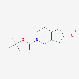 molecular formula C13H23NO3 B11775920 tert-Butyl 6-hydroxyhexahydro-1H-cyclopenta[c]pyridine-2(3H)-carboxylate 
