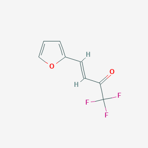 molecular formula C8H5F3O2 B11775974 (E)-1,1,1-trifluoro-4-(furan-2-yl)but-3-en-2-one 