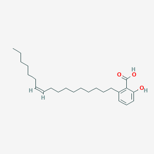 molecular formula C24H38O3 B011776 2-(10-Heptadecenyl)-6-hydroxybenzoic acid CAS No. 111047-30-4