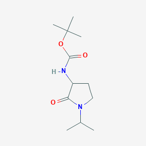 molecular formula C12H22N2O3 B11776072 tert-Butyl (1-isopropyl-2-oxopyrrolidin-3-yl)carbamate 