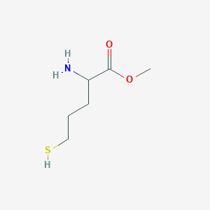 B1177613 methyl (RS)-2-amino-5-mercaptopentanoate CAS No. 144073-03-0