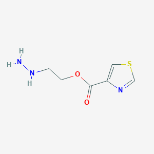 molecular formula C6H9N3O2S B11776135 2-Hydrazinylethylthiazole-4-carboxylate 
