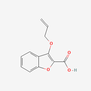 molecular formula C12H10O4 B11776144 3-(Allyloxy)benzofuran-2-carboxylic acid 