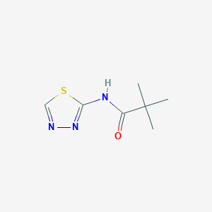 molecular formula C7H11N3OS B11776264 N-(1,3,4-Thiadiazol-2-yl)pivalamide 