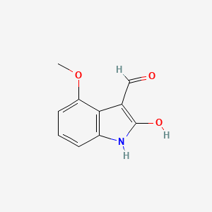 molecular formula C10H9NO3 B11776310 3-(Hydroxymethylene)-4-methoxyindolin-2-one 