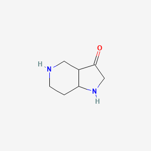 molecular formula C7H12N2O B11776324 Hexahydro-1H-pyrrolo[3,2-c]pyridin-3(2H)-one 