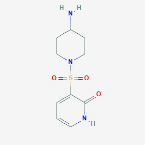 molecular formula C10H15N3O3S B11776331 3-((4-Aminopiperidin-1-yl)sulfonyl)pyridin-2(1H)-one 