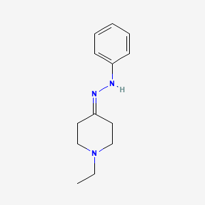 molecular formula C13H19N3 B11776369 1-Ethyl-4-(2-phenylhydrazono)piperidine 
