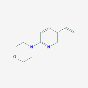 molecular formula C11H14N2O B11776387 4-(5-Vinylpyridin-2-yl)morpholine 