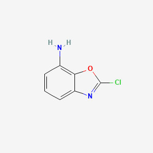 molecular formula C7H5ClN2O B11776430 2-Chlorobenzo[d]oxazol-7-amine 