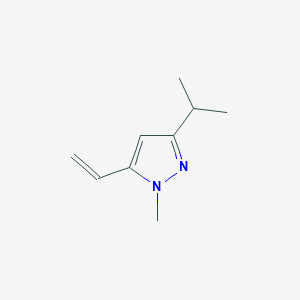 molecular formula C9H14N2 B11776463 3-Isopropyl-1-methyl-5-vinyl-1H-pyrazole 