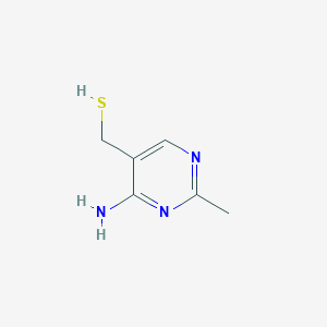 molecular formula C6H9N3S B11776556 (4-Amino-2-methylpyrimidin-5-yl)methanethiol CAS No. 1967-85-7