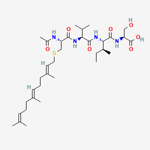 molecular formula C11H17N B1177663 N-Acetyl-S-farnesyl-cysteinyl-valyl-isoleucyl-serine CAS No. 143984-08-1