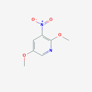 molecular formula C7H8N2O4 B11776632 2,5-Dimethoxy-3-nitropyridine 