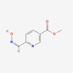 molecular formula C8H8N2O3 B11776890 Methyl 6-((hydroxyimino)methyl)nicotinate 