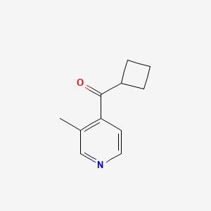 molecular formula C11H13NO B11776948 Cyclobutyl(3-methylpyridin-4-yl)methanone 