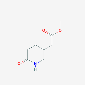 molecular formula C8H13NO3 B11776977 Methyl 2-(6-oxopiperidin-3-yl)acetate 