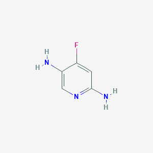 molecular formula C5H6FN3 B11776980 4-Fluoropyridine-2,5-diamine 