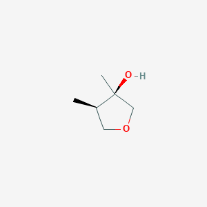 molecular formula C6H12O2 B11777014 Cis-3,4-dimethyltetrahydrofuran-3-ol 