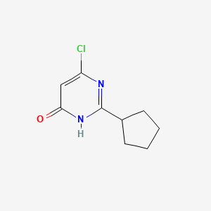 molecular formula C9H11ClN2O B11777162 6-Chloro-2-cyclopentylpyrimidin-4(3H)-one 