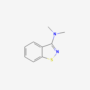 molecular formula C9H10N2S B11777324 N,N-Dimethylbenzo[d]isothiazol-3-amine 