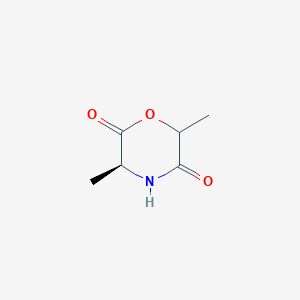 molecular formula C6H9NO3 B11777381 (3S)-3,6-Dimethylmorpholine-2,5-dione 