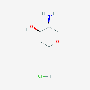 molecular formula C5H12ClNO2 B11777397 (3S,4R)-3-aminooxan-4-ol hydrochloride 