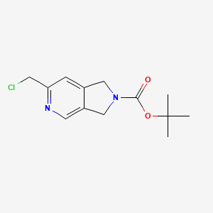 molecular formula C13H17ClN2O2 B11777442 tert-Butyl 6-(chloromethyl)-1H-pyrrolo[3,4-c]pyridine-2(3H)-carboxylate 
