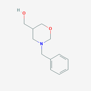 molecular formula C12H17NO2 B11777537 (3-Benzyl-1,3-oxazinan-5-yl)methanol 