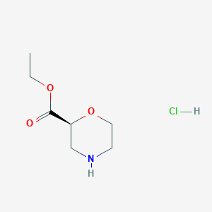 molecular formula C7H14ClNO3 B11777656 (S)-Ethyl morpholine-2-carboxylate hydrochloride 