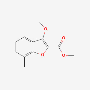 molecular formula C12H12O4 B11777692 Methyl 3-methoxy-7-methylbenzofuran-2-carboxylate 