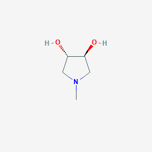molecular formula C5H11NO2 B11777726 Trans-1-methylpyrrolidine-3,4-diol 