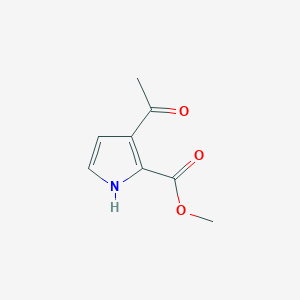 molecular formula C8H9NO3 B11777778 methyl 3-acetyl-1H-pyrrole-2-carboxylate 