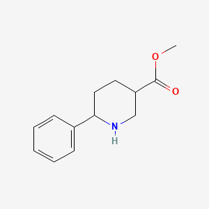 molecular formula C13H17NO2 B11777929 Methyl 6-phenylpiperidine-3-carboxylate 