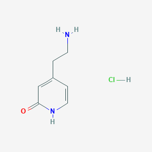 molecular formula C7H11ClN2O B11777949 4-(2-Aminoethyl)pyridin-2(1H)-one hydrochloride 