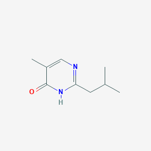 molecular formula C9H14N2O B11777960 2-Isobutyl-5-methylpyrimidin-4-ol 