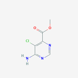 molecular formula C6H6ClN3O2 B11777967 Methyl 6-amino-5-chloropyrimidine-4-carboxylate CAS No. 1956380-48-5