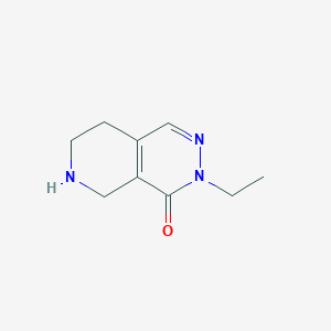 molecular formula C9H13N3O B11778046 3-Ethyl-5,6,7,8-tetrahydropyrido[3,4-d]pyridazin-4(3H)-one 