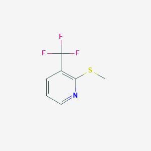 molecular formula C7H6F3NS B11778091 2-(Methylthio)-3-(trifluoromethyl)pyridine CAS No. 1779130-81-2