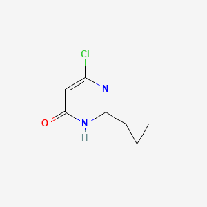 molecular formula C7H7ClN2O B11778119 6-Chloro-2-cyclopropylpyrimidin-4(3H)-one 