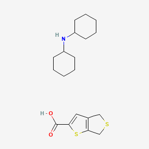 molecular formula C19H29NO2S2 B11778131 Dicyclohexylamine 4,6-dihydrothieno[3,4-b]thiophene-2-carboxylate 