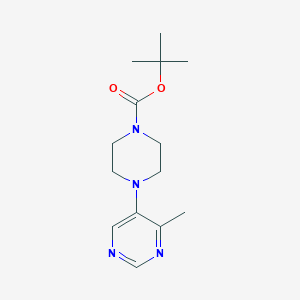 molecular formula C14H22N4O2 B11778176 tert-Butyl 4-(4-methylpyrimidin-5-yl)piperazine-1-carboxylate 