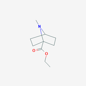 molecular formula C10H17NO2 B11778190 Ethyl 7-methyl-7-azabicyclo[2.2.1]heptane-1-carboxylate CAS No. 1956322-42-1