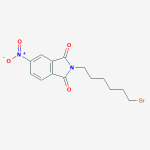 molecular formula C14H15BrN2O4 B117782 2-(6-Bromohexyl)-5-nitroisoindoline-1,3-dione CAS No. 140715-57-7
