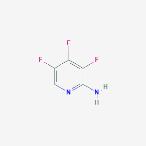 molecular formula C5H3F3N2 B11778217 3,4,5-Trifluoropyridin-2-amine 
