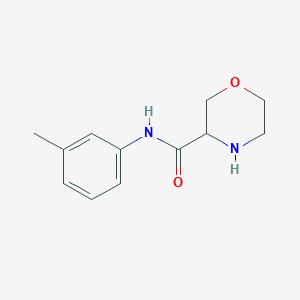 molecular formula C12H16N2O2 B11778314 N-(m-Tolyl)morpholine-3-carboxamide 