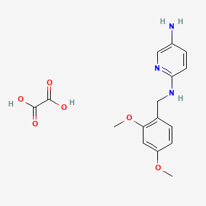 molecular formula C16H19N3O6 B11778316 N2-(2,4-Dimethoxybenzyl)pyridine-2,5-diamine oxalate 