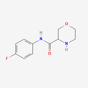 molecular formula C11H13FN2O2 B11778323 N-(4-fluorophenyl)morpholine-3-carboxamide 